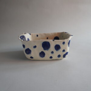 Whimsical series - side dish (Blue dots I) (D13)