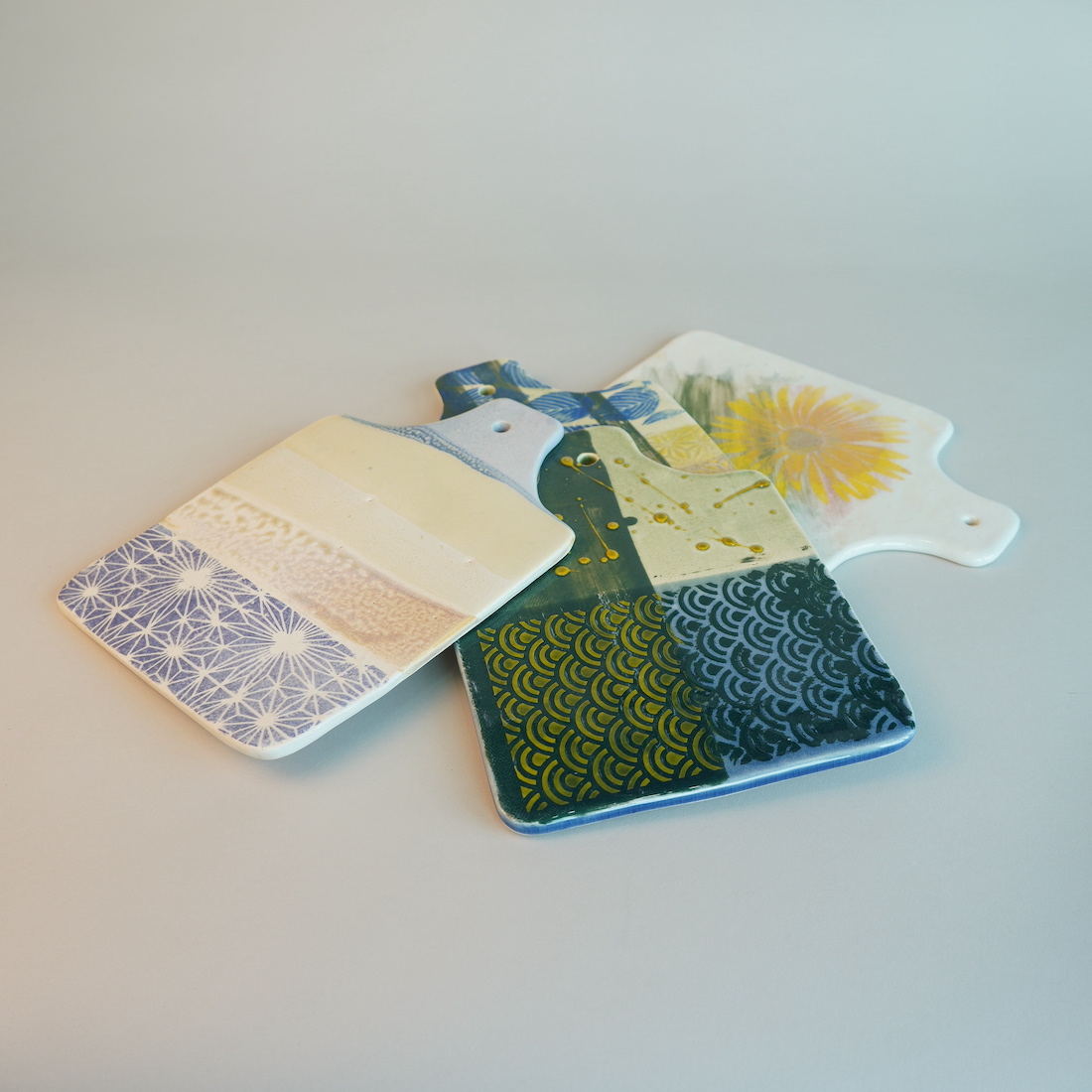 Pottery Sampler Class Cups and a Desert (Kuih) Board Clay Expression